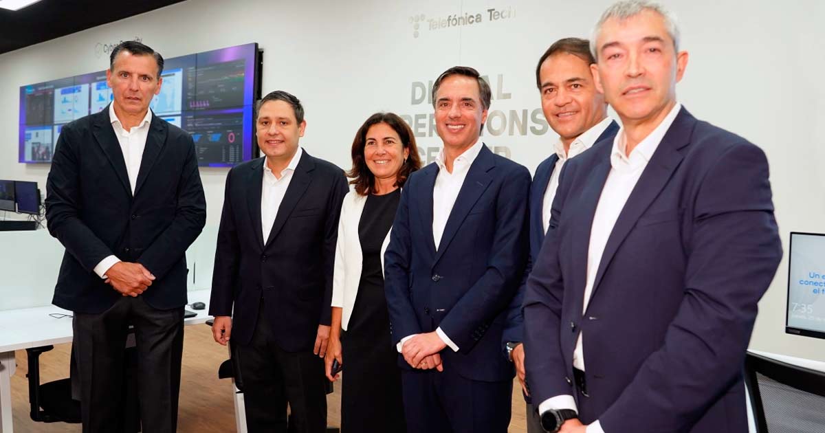 Inauguración del nevo Centro de Operaciones Digitales de Telefónica Tech en Colombia